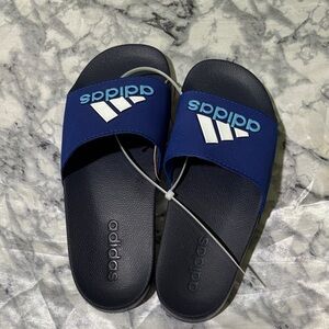 Adidas Dark Blue Slide Sandals